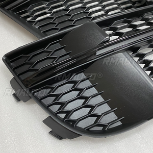 Cubiertas de rejilla para luces antiniebla del parachoques delantero de coche para Audi A3 S Line S3 2017 2018 2019 2020, rejilla inferior de panal para faros antiniebla - Product Image 4