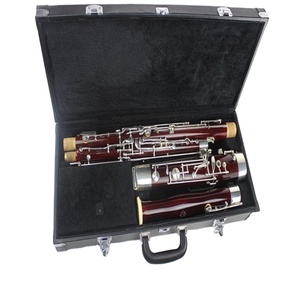 Grande marque OEM MFG-810 Oboe basse en C en érable sélectionné, 17 clés, nickel argenté, plaqué argent - Product Image 1