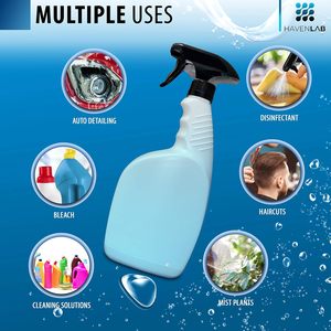 Bouteille pulvérisateur en plastique HDPE noir personnalisée de 500 ml avec pistolet pulvérisateur pour le nettoyage ménager, l'alcool, les détergents, les liquides chimiques, l'emballage - Product Image 4