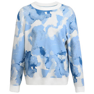 Logo personnalisé OEM ODM automne pull lettre Jacquard à manches longues tricoté 100% coton anti-rides anti-boulochage pull pour hommes - Product Image 1