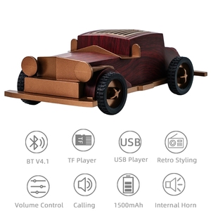 Altavoz Vintage de Madera, Retro, Inalámbrico, Mini, para Coche, Hogar u Oficina, Regalo, Altavoz Clásico para Coche <span class=keywords><strong>B2</strong></span> - Product Image 2