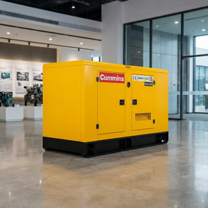 Groupe électrogène diesel Cummins triphasé 20 kVA-80 kVA, certifié CE ISO, silencieux, démarrage automatique et à distance, pour usage domestique, avec ATS - Product Image 1