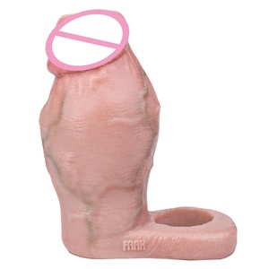 Handmade Platinum Silicone Penis Extension Sleeve for Men Cock Enlarger 5mm Thicker Penis - Product Image 2