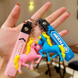 Porte-<span class=keywords><strong>clés</strong></span> photo numérique mignon en forme <span class=keywords><strong>de</strong></span> poney, Année du Cheval 2026, pendentif 3D en PVC, cadeau pour couple, nouvel an, arrivée du cheval, succès - Product Image 2