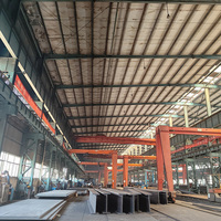 Structure de maison modulaire en métal Q235b personnalisée, structure en acier, kit de construction d'entrepôt