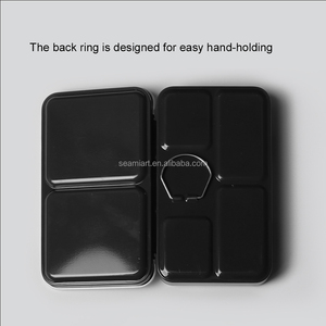 Seamiart Boîtes Vides d'Aquarelle, <span class=keywords><strong>Palette</strong></span> Métallique, Étui de Peinture Aquarelle Pliable pour 12 Demi-Godets Acuarelas - Product Image 5