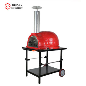 <span class=keywords><strong>Horno</strong></span> de cerámica para exteriores de 26 pulgadas con carcasa de aluminio extraíble, <span class=keywords><strong>horno</strong></span> de pizza de carbón para hornear en el patio del hogar - Product Image 3
