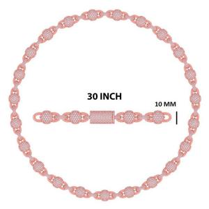 Collar de Cadena de Lujo de Plata de Ley 925 con Diamante Cultivado en Laboratorio para Hombre y Mujer, Regalo de Compromiso y Boda - Product Image 6