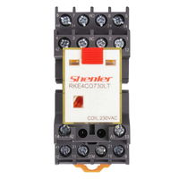Relay Elektromagnetik Kecil Shenler RKE4CO524LT+SKF14-E Multifungsi Relay Serbaguna Soket Tipis Jqx 115f Repeater