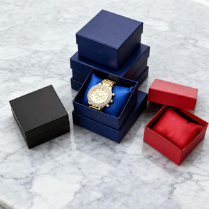 Custodia per orologio con gioielli in cartone quadrato bracciale piccolo cuscino Organizer confezione regalo - Product Image 1