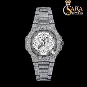 นาฬิกาผู้ชายประดับเพชรธรรมชาติคุณภาพระดับพรีเมี่ยม - Product Image 1