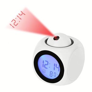 Reloj Despertador con Proyección, Pantalla LED y Voz - Logotipo Personalizado Disponible - Product Image 2