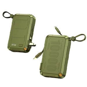 Power Bank da 10000mAh con Ricarica Rapida, Presa AC Integrata e Cavi C/L Integrati, Design Sportivo 22.5W PD QC per Android e <span class=keywords><strong>iPhone</strong></span> - Product Image 1