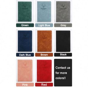 Personalized Leather A5 Diary Notebook with Custom Printing and <b>Pen</b> Holder - Product Image 2