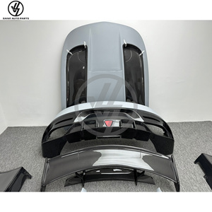 Kit carrosserie style Black Series en fibre de carbone semi-complète, pare-chocs, spoiler, capot, garde-boue pour AMG GT GTC GTS 2017-2019, kit BS - Product Image 4