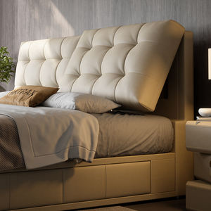 Многофункциональная кровать класса люкс с обивкой из ткани Cloud, с ящиками для хранения, новинка 2025 года, минималистичная, размер <span class=keywords><strong>King</strong></span>, для главной спальни, свадебная кровать - Product Image 3