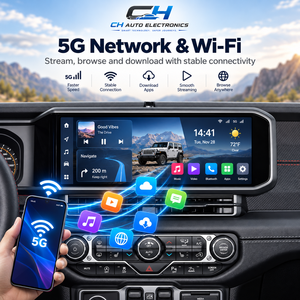 Radio de Coche con Pantalla Táctil Android de 15 Pulgadas, GPS, Navegador, CarPlay Inalámbrico, Android Auto para <span class=keywords><strong>Jeep</strong></span> Wrangler JL Gladiator 2018-<span class=keywords><strong>2023</strong></span> - Product Image 3