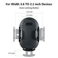Support de navigation universel pour téléphone portable en fibre de carbone, support de téléphone réglable à ventouse pour smartphone