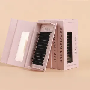 رموش تكثيف SP EYELASH رموش اصطناعية مع ترطيب على شكل حرف YY وV 0.07 ملم Rمش اصطناعية فردية مختلطة رموش YY طبيعية ناعمة غير لامعة