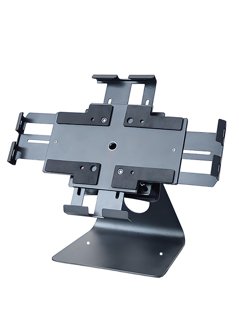 Universal Desktop Tablet Bracket Metal Anti-Theft iPad Clip Four-Side Support Multi-Functional Rotate 360 Degrees Adjustable