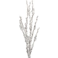 Kerstdecoratie van natuurlijk en kunstmatig wit plastic schuim, bessen en fruit, inclusief steel, groothandel leverancier