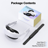 Accessoires de jeu de réalité virtuelle en plastique de haute qualité, conception ergonomique, sangles de tête de remplacement confortables pour Meta Quest 3/3s