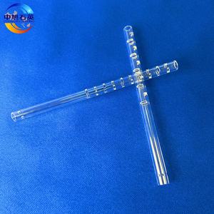 يمكن تخصيص درجة حرارة عالية ، عالية النقاء شفافة مع فتحات صغيرة بأحجام مختلفة. - Product Image 5