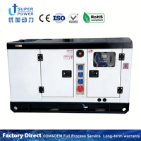 Groupe électrogène diesel silencieux à enroulement entièrement en cuivre monophasé/triphasé 10KVA-30KVA avec ATS, démarrage à distance, 1800 tr/min, certifié ISO/CE