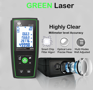 双电源手持式激光测量装置可充电和电池供电，用于大型活动场馆布局规划 - Product Image 2