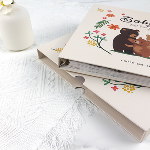 Livre <span class=keywords><strong>de</strong></span> souvenirs pour bébé personnalisé avec couverture rigide, album photo, journal, scrapbook pour les 5 premières années avec papier offset - Product Image 5