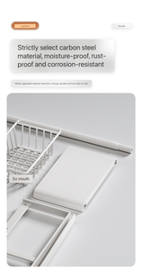 Cesta de Almacenamiento Debajo del Estante, Cestas Colgantes Expandibles Debajo del Gabinete, Organizador de Estantes, Ahorrador de Espacio para <span class=keywords><strong>Cocina</strong></span> - Product Image 6