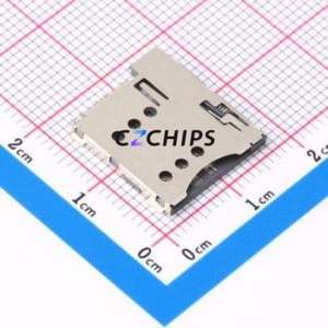 MICRO <b>SIM</b> 7P H1.35 <b>SIM</b> <b>Card</b> Connector SMD Connector Self-Return Type Micro <b>SIM</b> <b>Card</b> <b>Card</b> <b>Holder</b> 1.35mm - Product Image 1