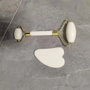 BY Masaje facial de mano Guasha Tabla de raspado herramienta Anti envejecimiento Rodillo facial GuaSha Jade <span class=keywords><strong>Roller</strong></span> Cuidado DE LA PIEL - Product Image 4