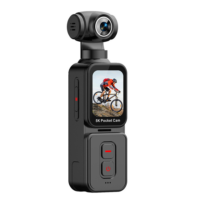 5K HD Action Camera L12 Pocket-sized Outdoor Biking Shake-reduction Rotating Tracking Automatic Face Recognition 1.69-inch