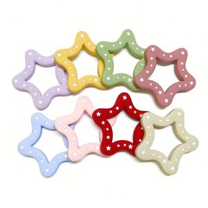 Anneau de dentition en silicone de qualité alimentaire pour bébé, sans BPA, non toxique, certifié EN71/CPSIA/AU, motif dessin animé de Noël, 10 perles souples - Product Image 3