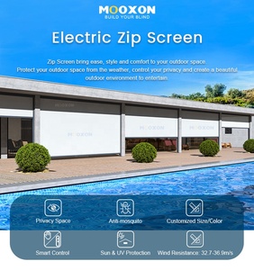 Tende Motorizzate in Alluminio Mooxon Tenda a Rullo Retrattile Oscurante Sistema di Controllo Elettrico Tende a Rullo da Esterno Parasole - Product Image 3
