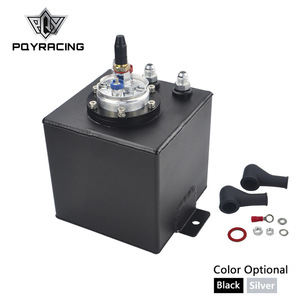 Poyracing 2L Single-Hole Aluminum Fuel Tank With 044 Fuel <b>Pump</b> AN6 Thread For Retrofit Upgrade - Product Image 1