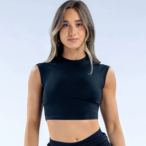 2025 nuova tendenza da donna senza cuciture in Nylon/Spandex traspirante leggero canottiera sportiva per correre <span class=keywords><strong>Fitness</strong></span> - Product Image 2
