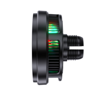 Support de chargeur sans fil magnétique pour voiture en alliage d'aluminium TEC Cooling 25W .2 |   Charge rapide, lumière ambiante RGB pour voitures électriques