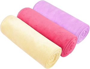 Serviette carrée en microfibre de velours corail NOVISON pour la maison, épaisse, douce, absorbante, séchage rapide, tissée, ne décolore pas facilement, vente en gros - Product Image 1