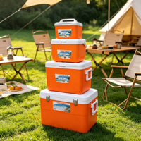 Glacière isotherme multi-tailles à motif lettres, grande capacité, portable, pour camping en extérieur et conservation alimentaire domestique