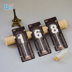 Mini bougies en or avec numéro, bougie d'anniversaire dorée pour la décoration de fête - Product Image 5