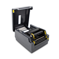 Printer Barcode Thermal Transfer Desktop 3 Inci Kecepatan Tinggi untuk Label Pakaian dengan Resolusi 203dpi