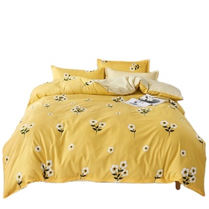 China Groothandel Microfiber Polyester Daisy Bedrukt Laken Dekbedovertrek Beddengoed <span class=keywords><strong>Set</strong></span> - Product Image 1