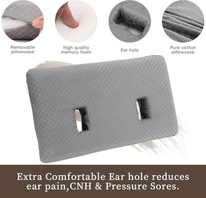 หมอนเมมโมรี่โฟมเจาะรูสำหรับเจาะหู ช่วยบรรเทาอาการปวด<span class=keywords><strong>หู</strong></span>ขณะนอนหลับ - Product Image 5