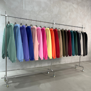 Sweat-shirt à capuche pour homme, couleur unie, coton, molleton français, coupe décontractée, vêtements d'automne - Product Image 1