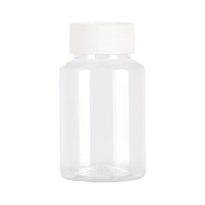 Customized 20ml Transparent PET <b>Plastic</b> Bottles With Screw Cap For Cosmetic Sample Dispensing Cylinder Shape General <b>Packaging</b> - Product Image 1