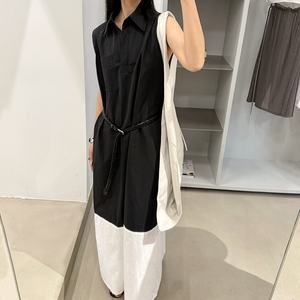 Vestido Elegante Largo de Primavera-Verano 2025, Estilo Chic, de Alta Gama, Ligero y Lujoso, Sin Mangas, con Cinturón, para Mujer - Product Image 3