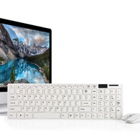 Clavier et souris sans fil ergonomiques LED rétroéclairés Leadingplus 2,4 GHz USB Gaming Slim - En stock