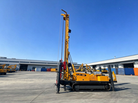 Machine de forage de puits d'eau de type chenillé, équipement de forage mobile sur chenilles pour l'excavation de puits